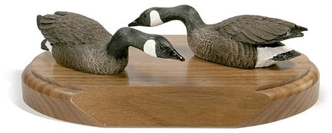 Canada Gooses with Forward Stretched Neck on a Base