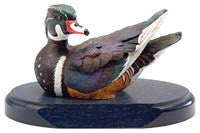 Wood Duck on a Base